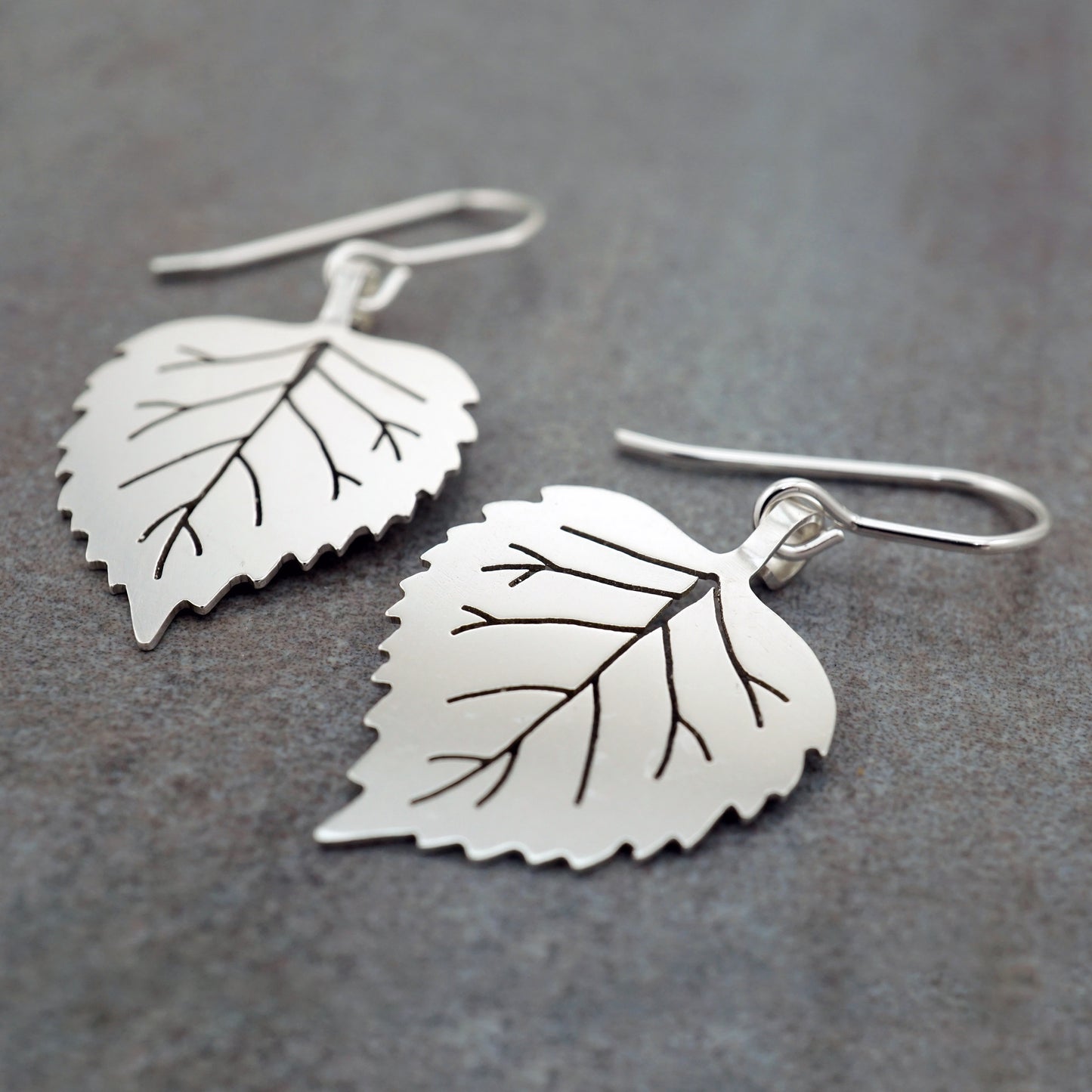 Birch Leaf Earrings