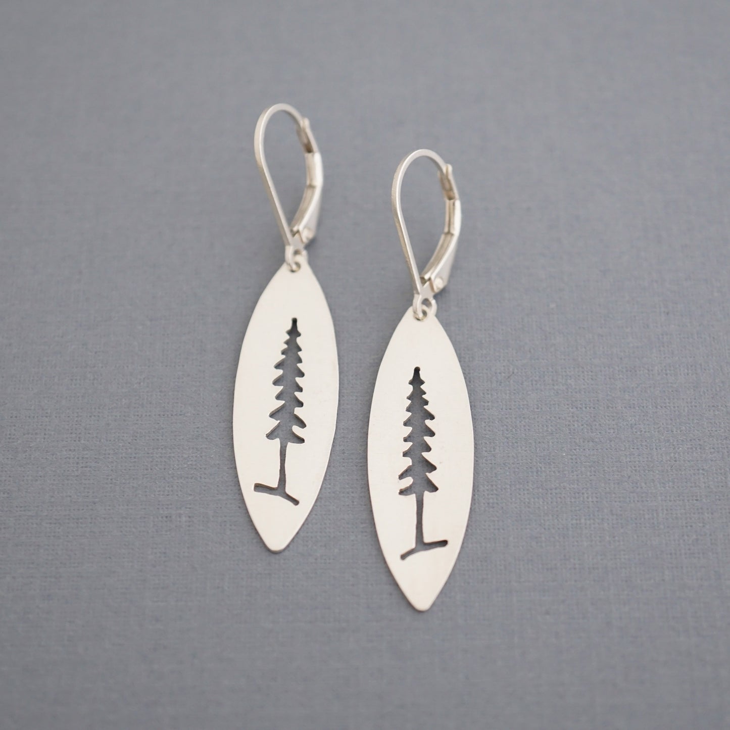 Marquise Pine Tree Earrings