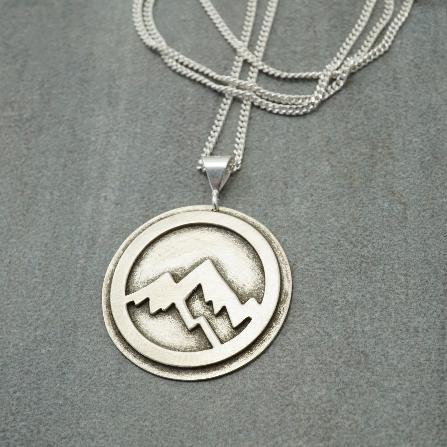 Double Layer Mountain Pendant