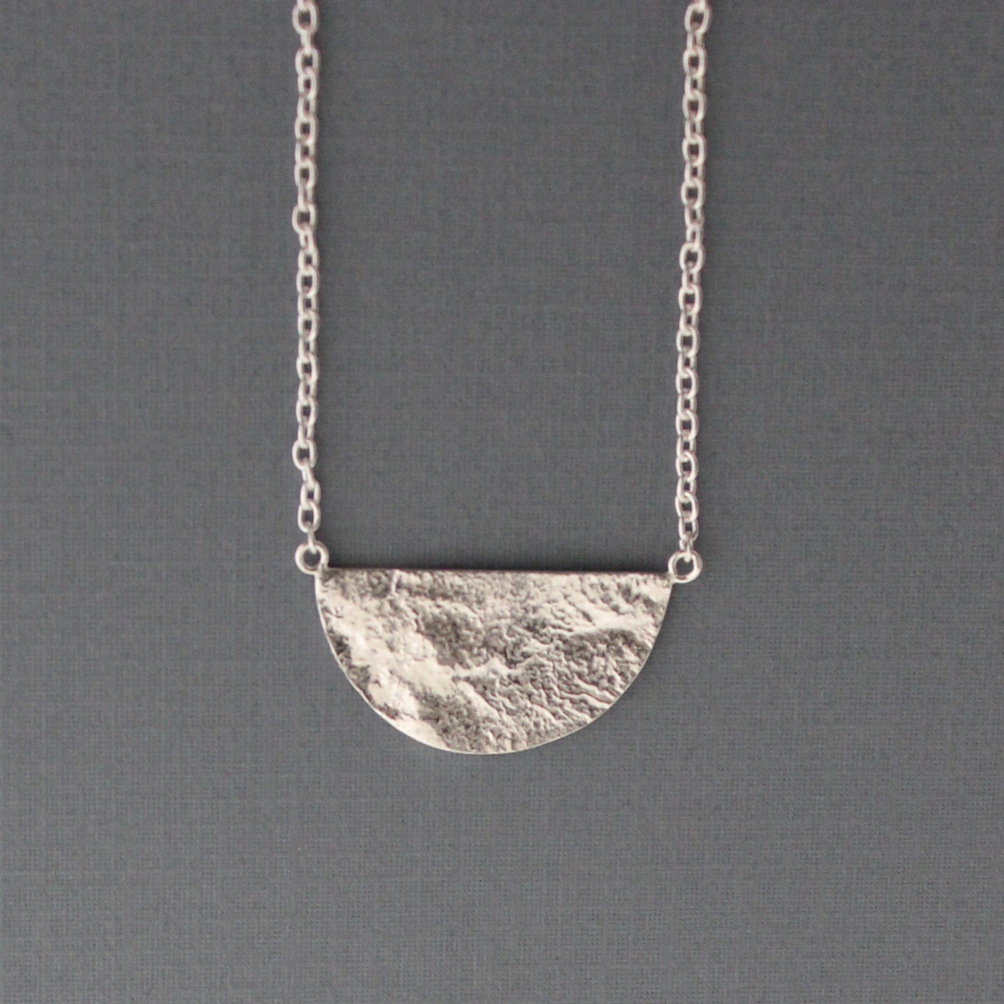 Half Moon Reticulated Pendant