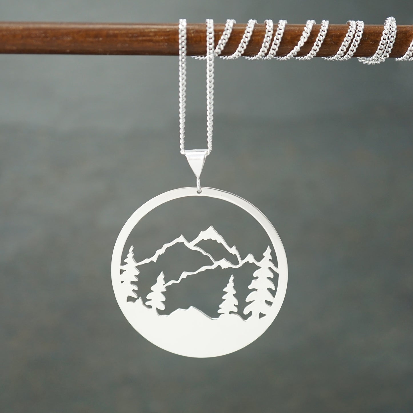 Detailed Mountains Pendant