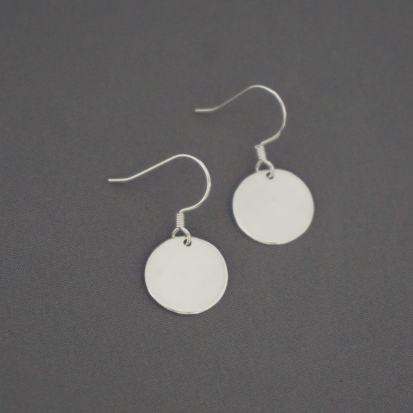 Plain Disc Earrings