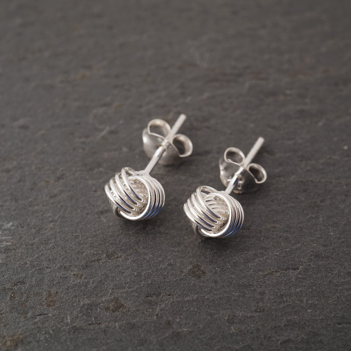 Silver Knot Studs