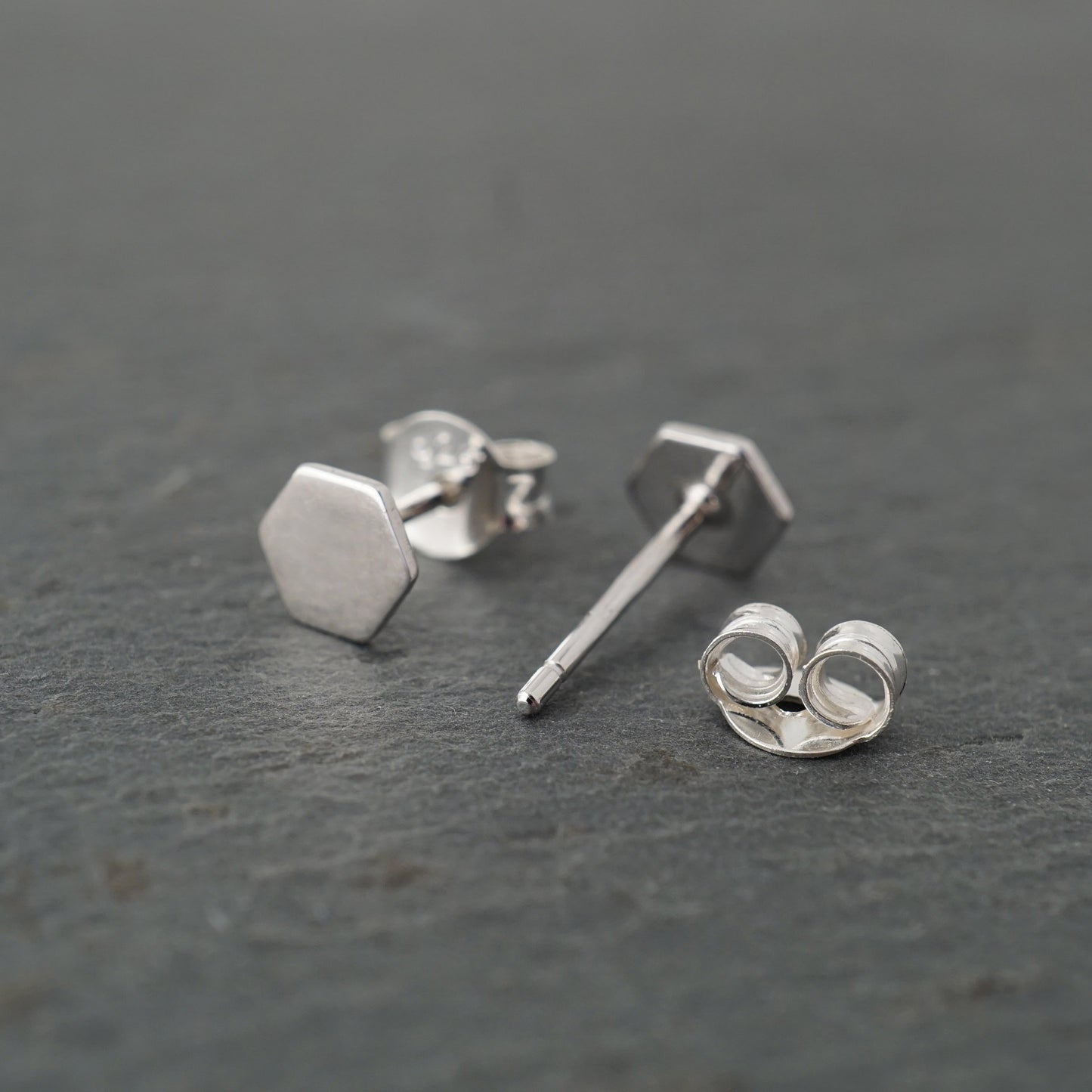 Solid Hexagon Studs