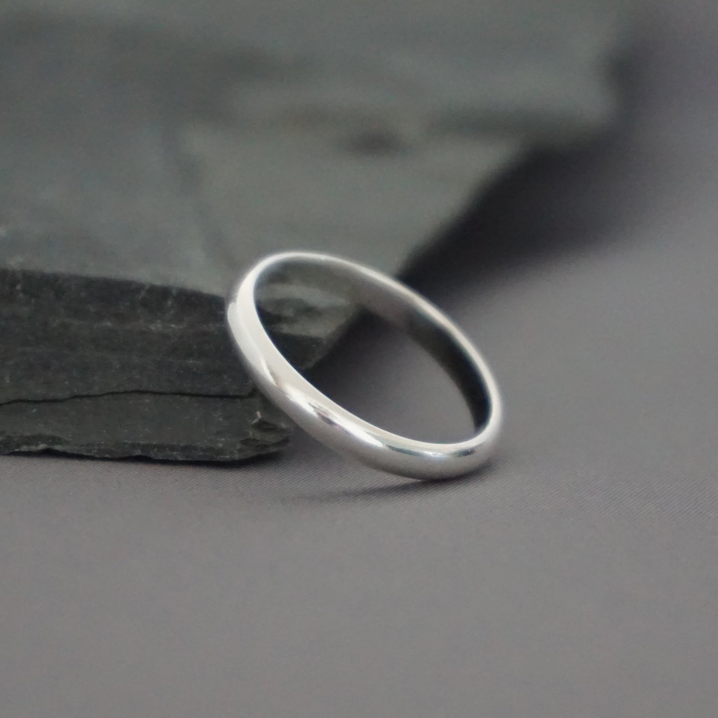 2mm Half-Round Band Ring