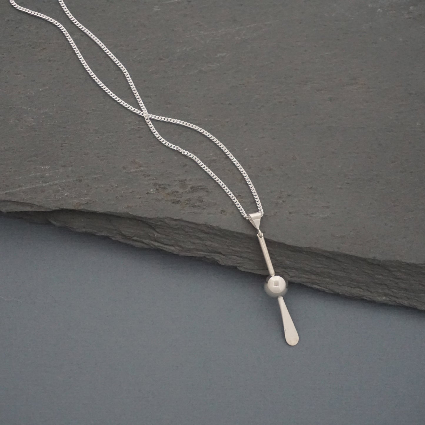 "Gaia" Ball & Paddle Pendant