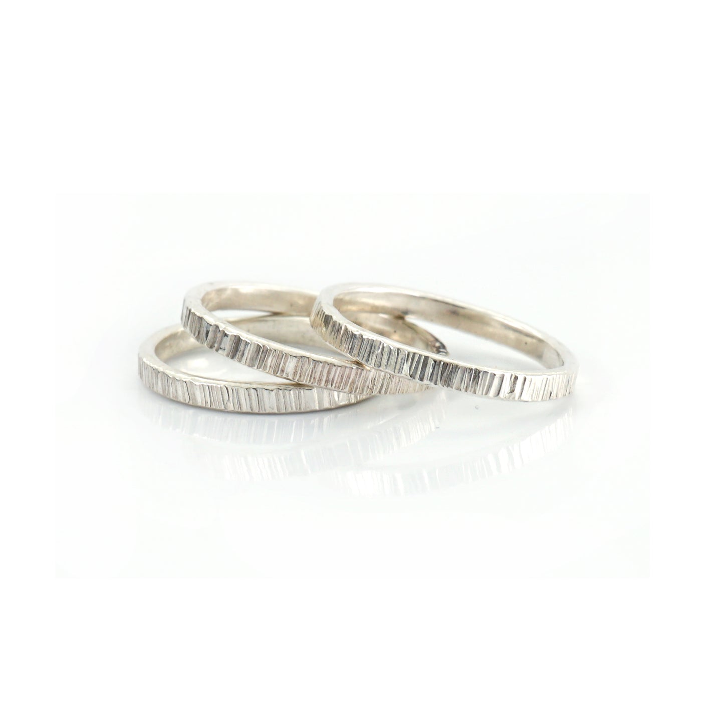 Line Hammered Rings