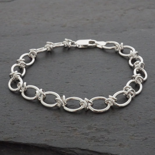 Folded Link Chain Bracelet