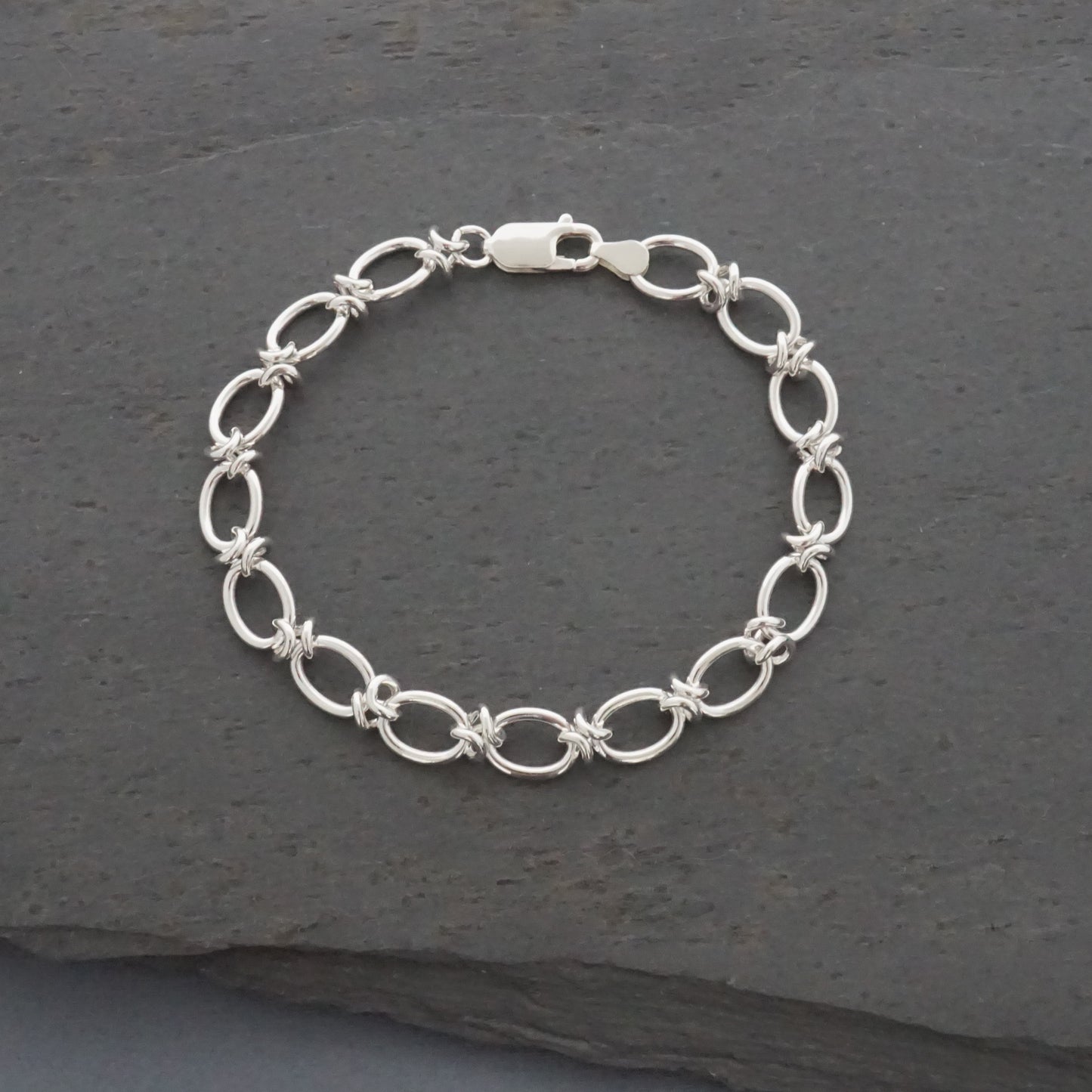 Folded Link Chain Bracelet
