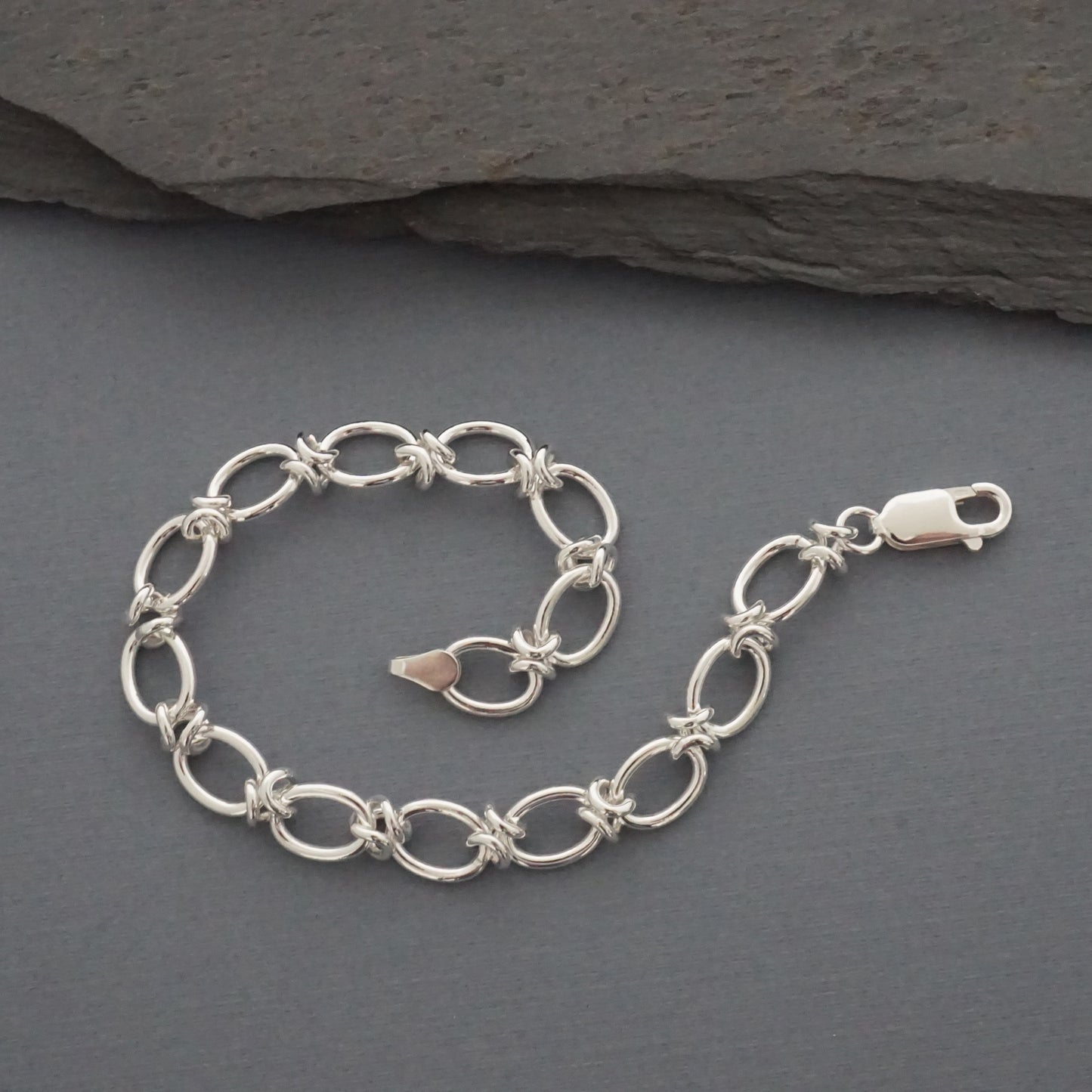 Folded Link Chain Bracelet