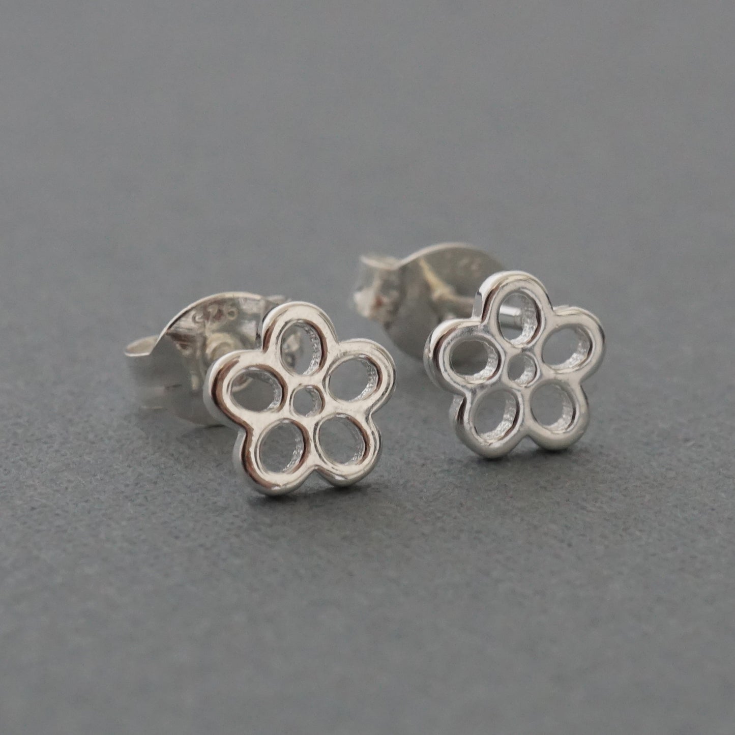 Pierced Flower Studs