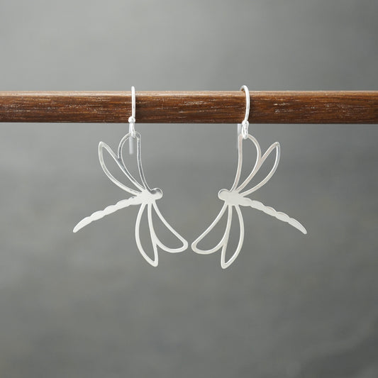 Dragonfly Outline Earrings