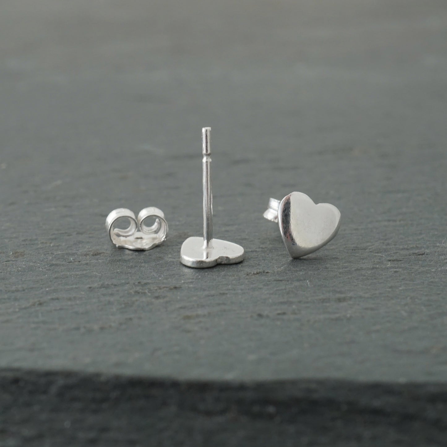Flat Heart Studs