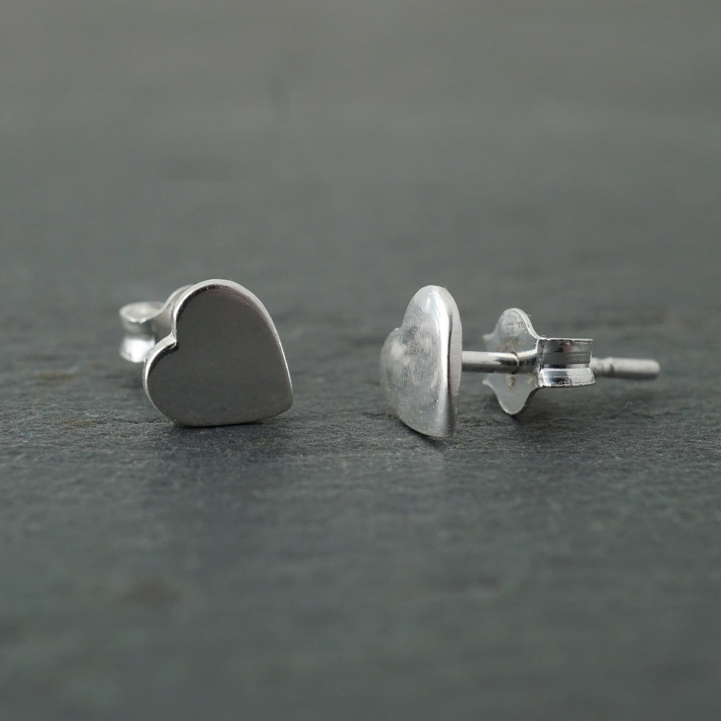 Flat Heart Studs