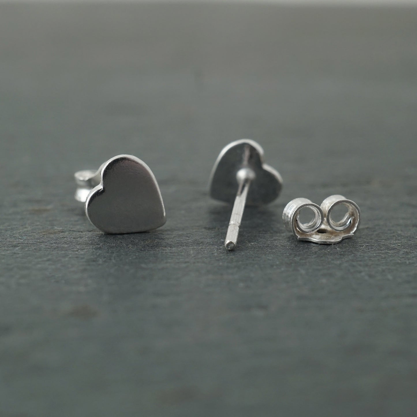 Flat Heart Studs