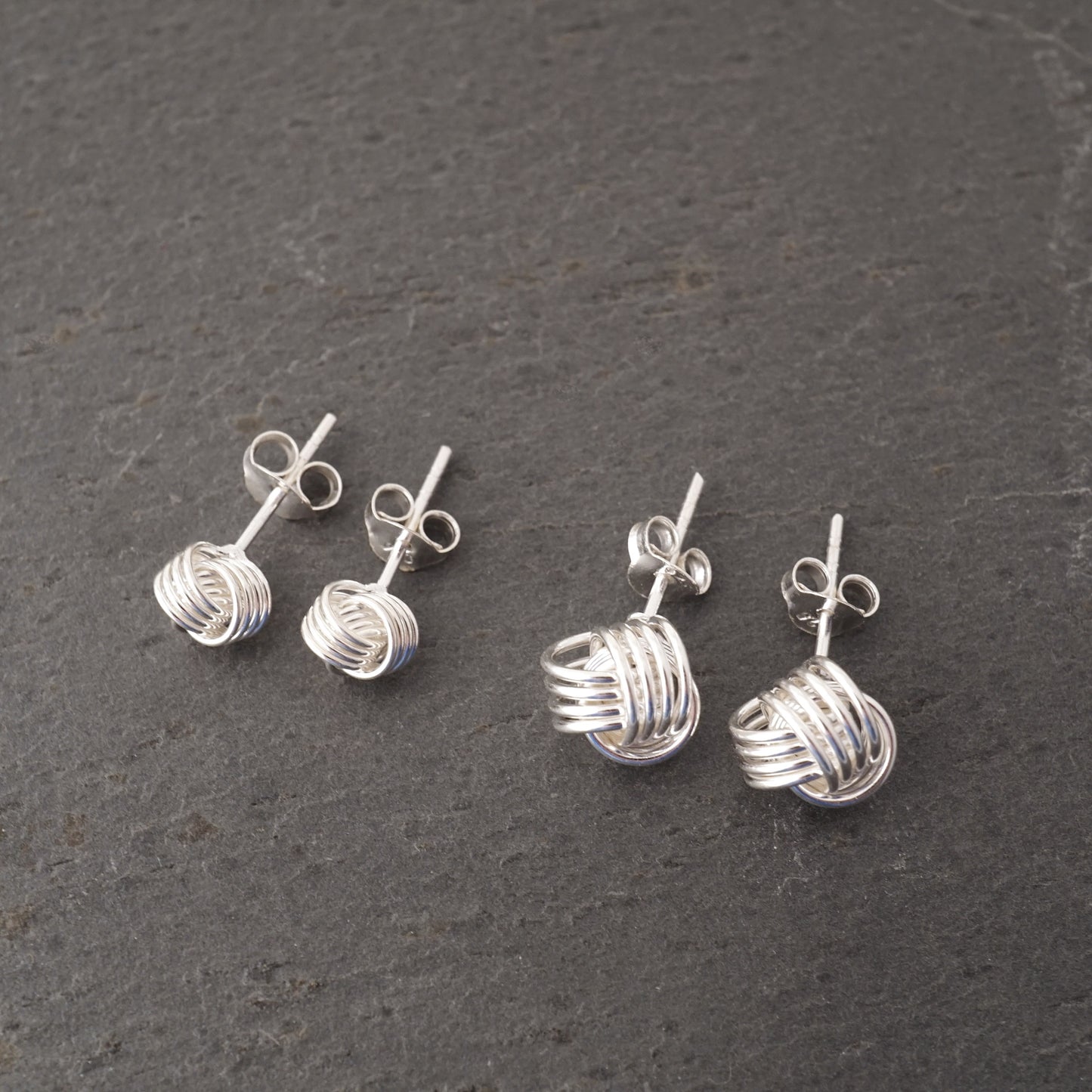Silver Knot Studs