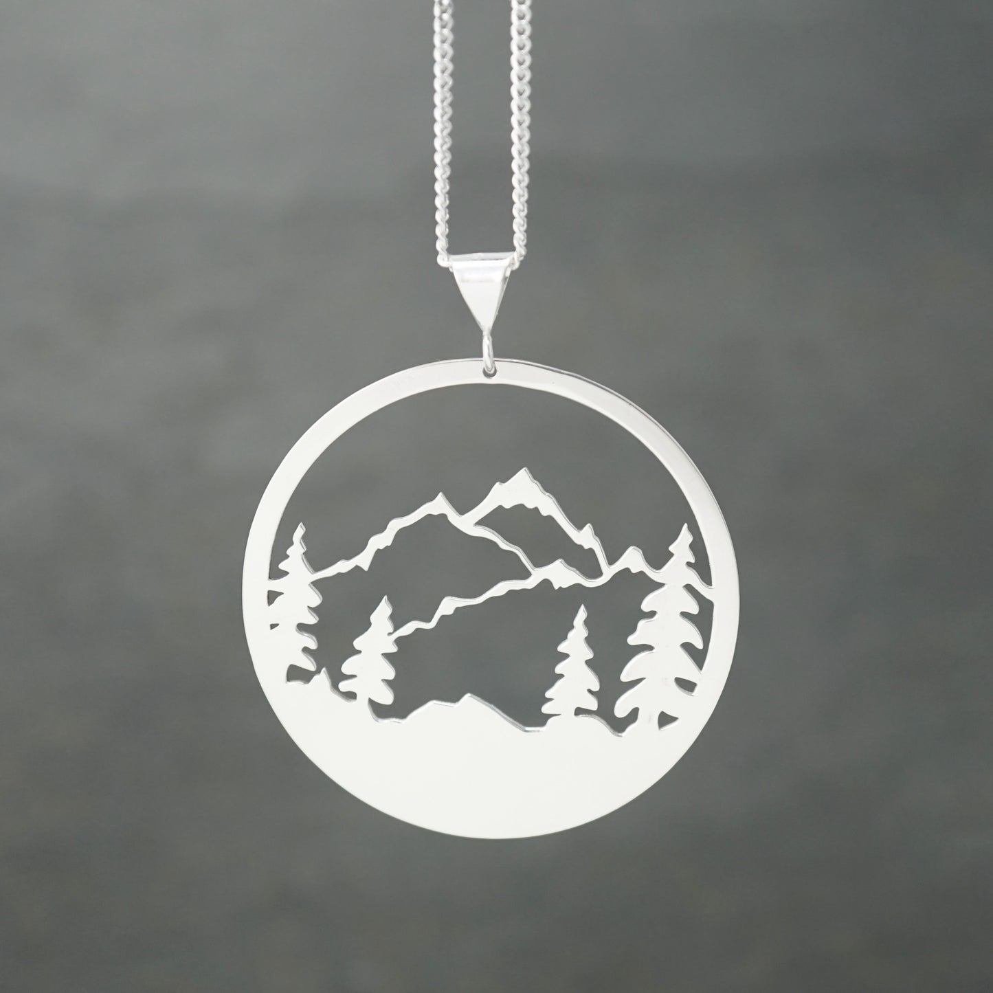 Detailed Mountains Pendant