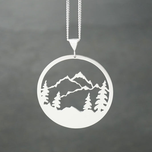 Detailed Mountains Pendant