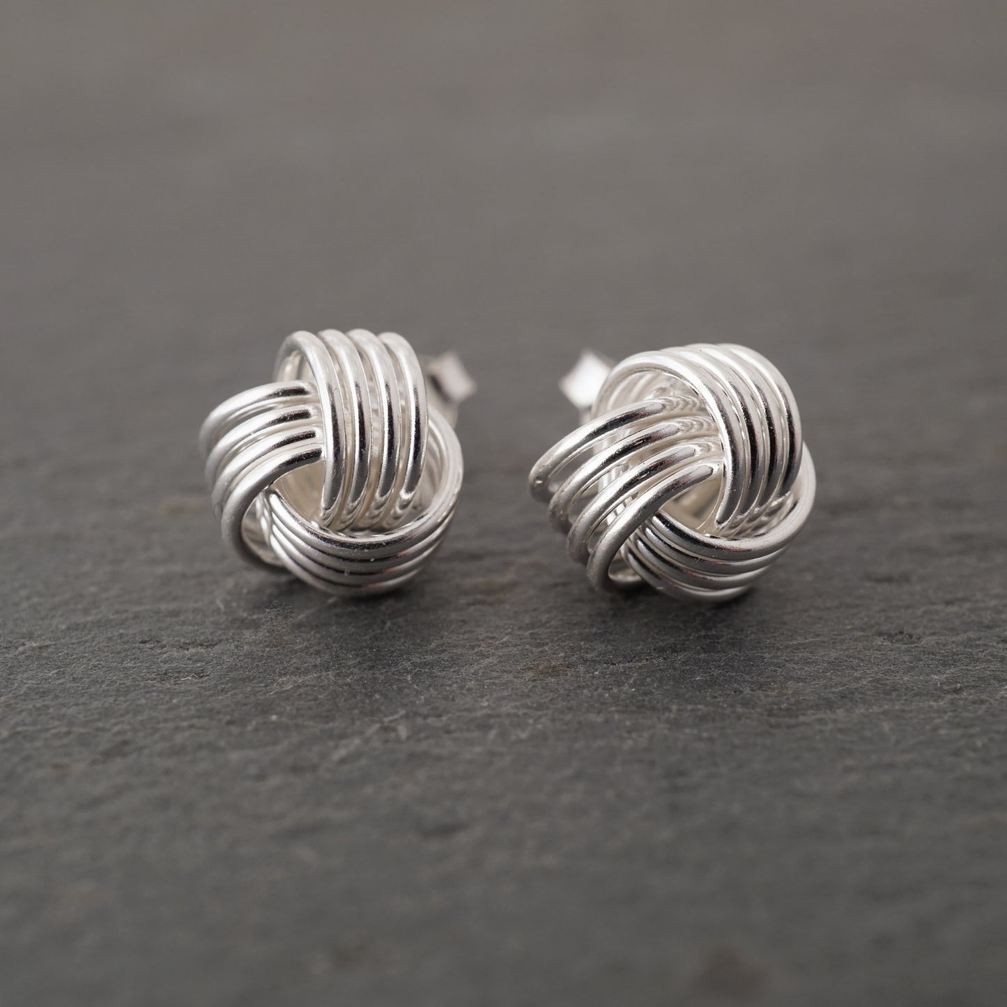 Silver Knot Studs