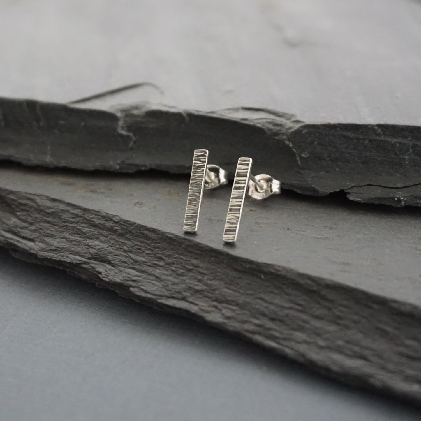 Line Hammered Studs