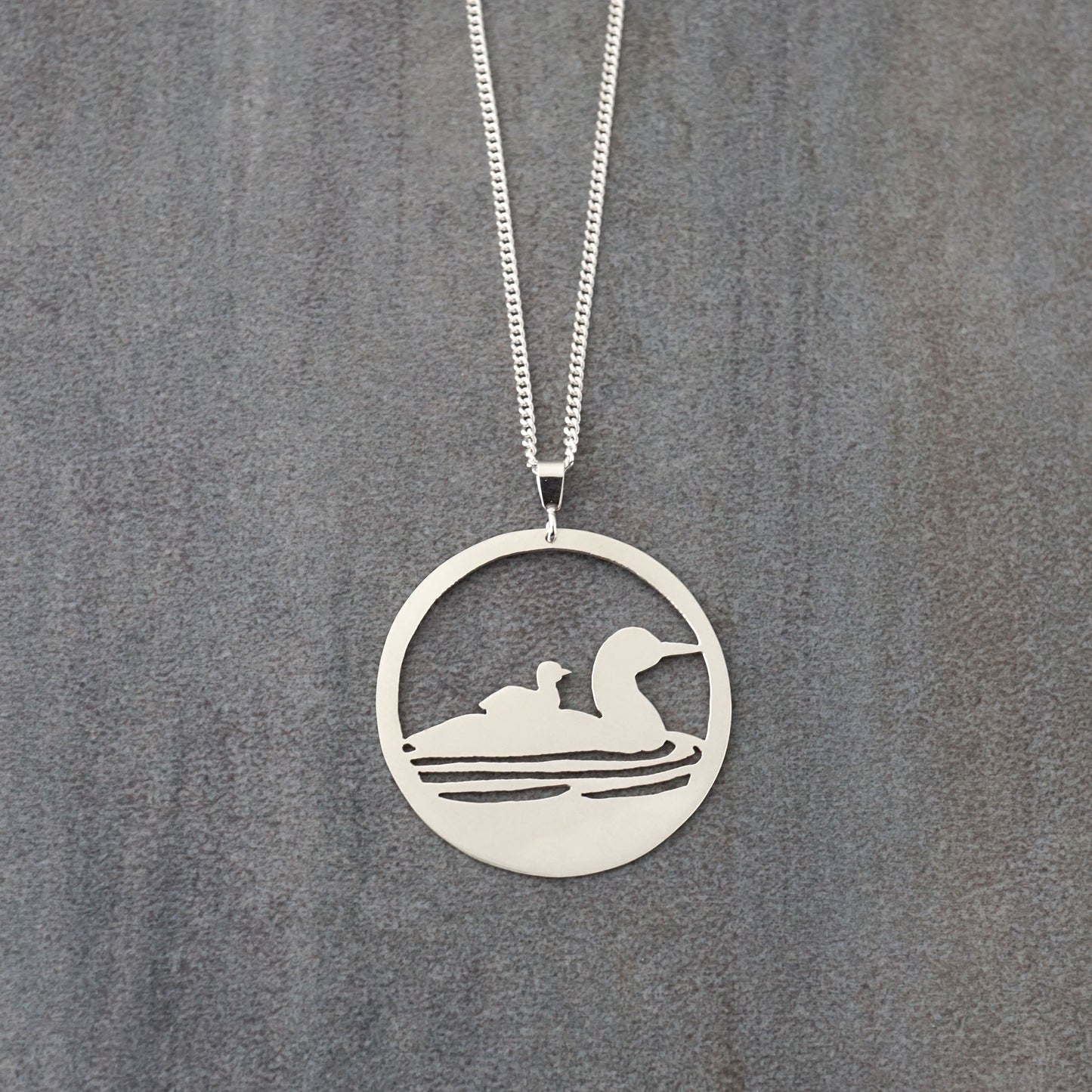 Mother & Child Loon Pendant