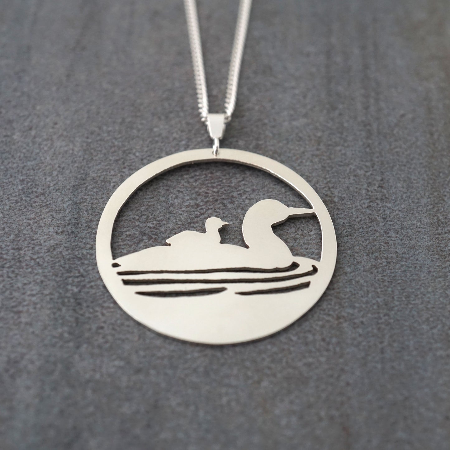 Mother & Child Loon Pendant
