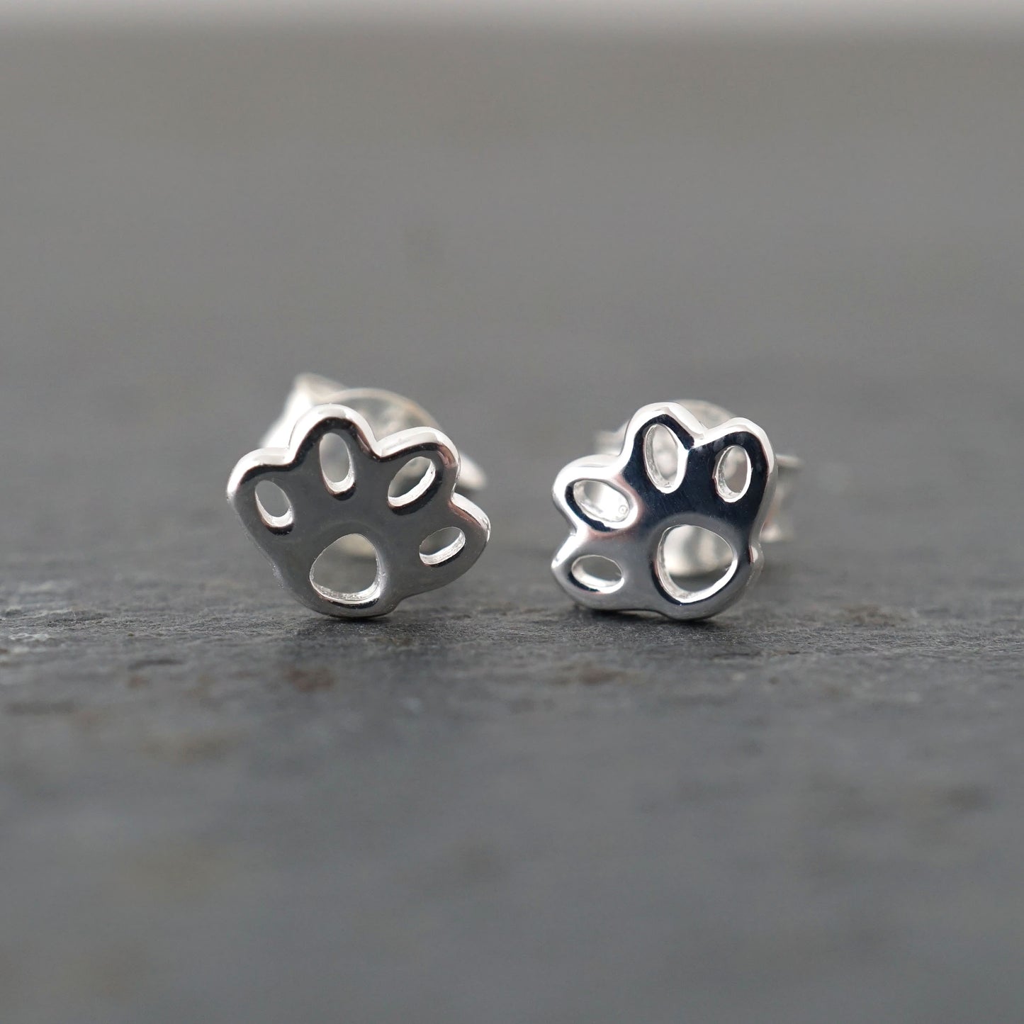 Paw Print Studs