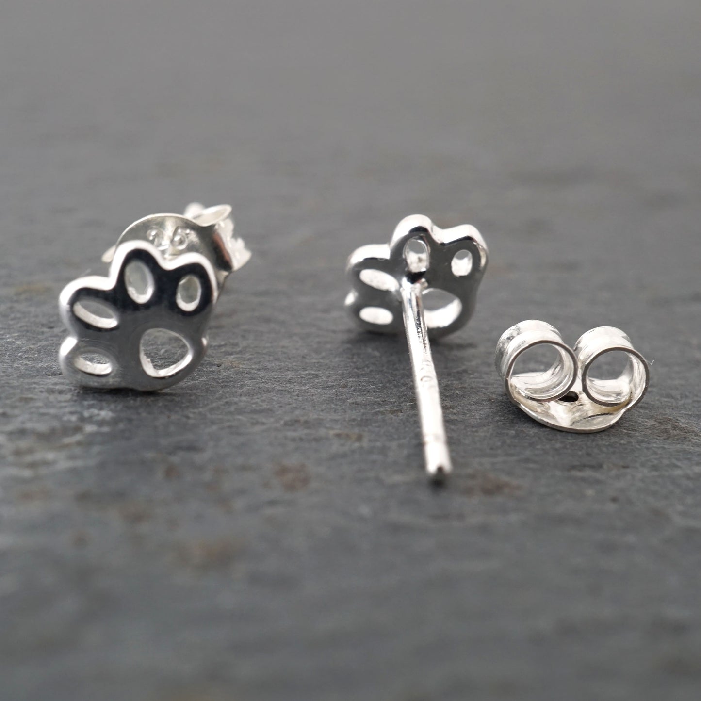 Paw Print Studs