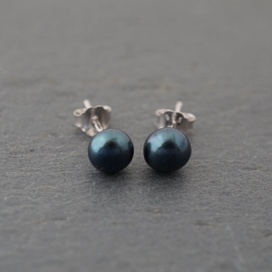 Peacock Pearl Studs