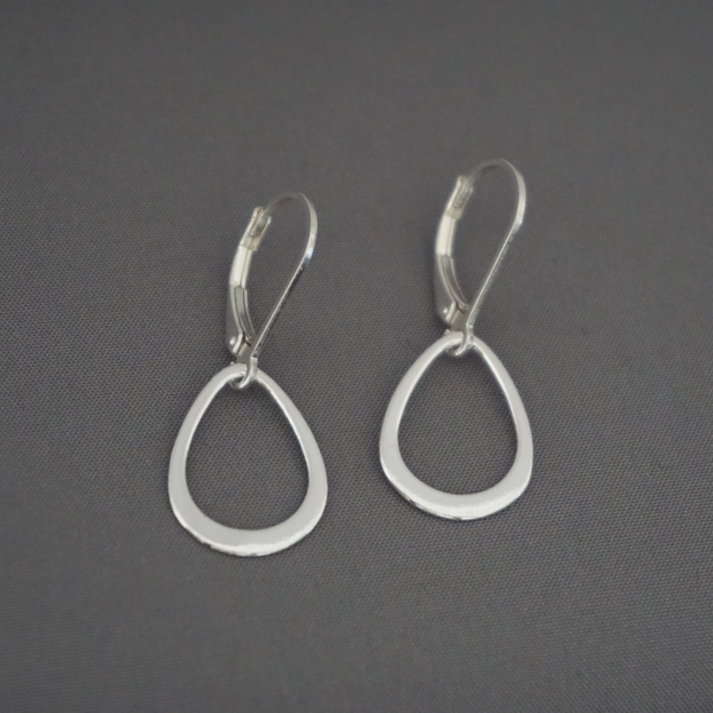 Small Hollow Teardrop Earrings