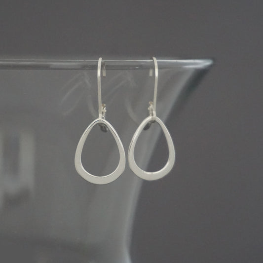 Small Hollow Teardrop Earrings
