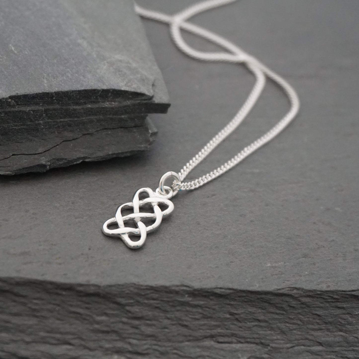Rectangle Celtic Knot Necklace