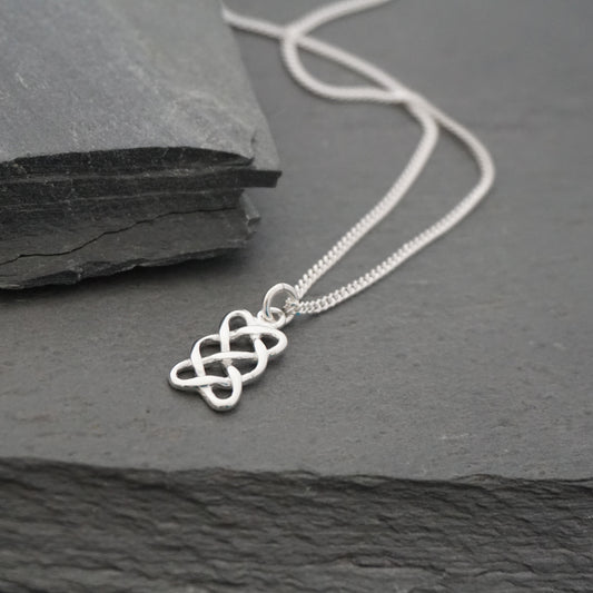 Rectangle Celtic Knot Necklace
