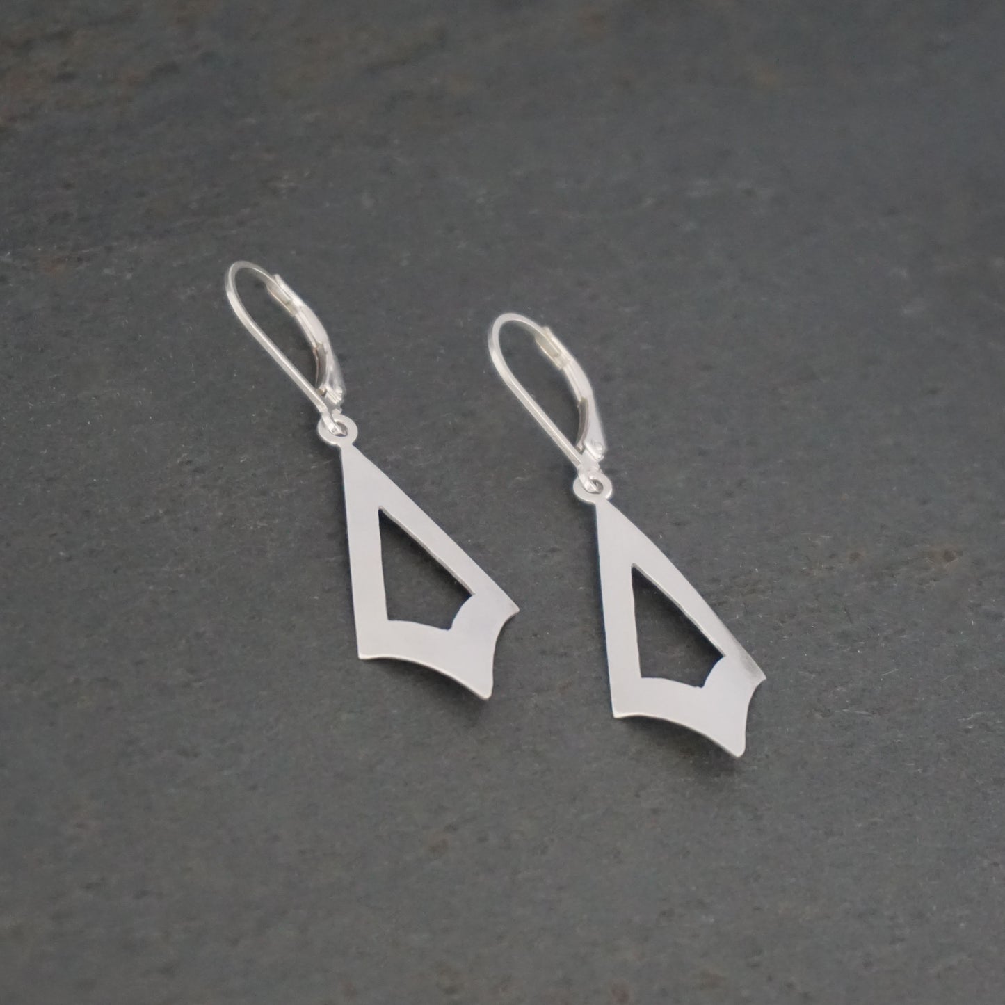 Pierced Shield Earrings