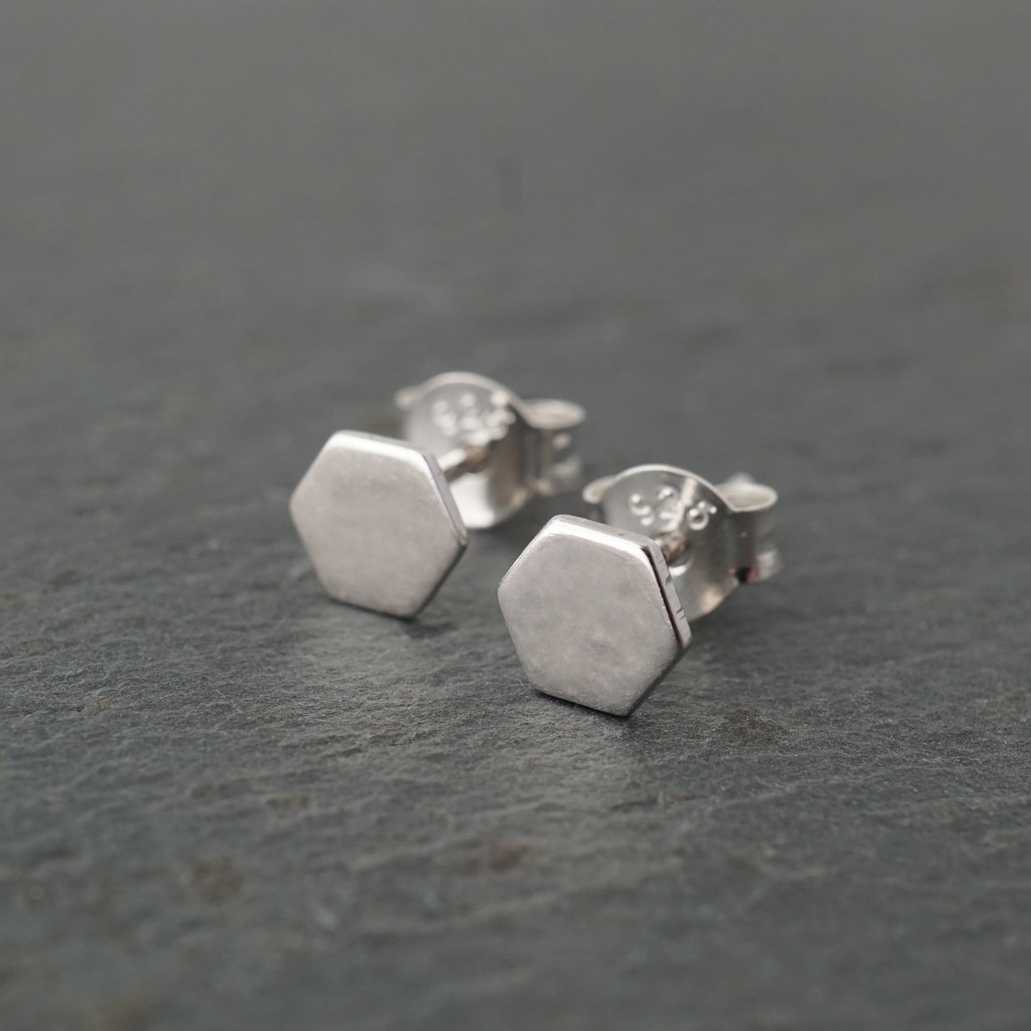 Solid Hexagon Studs